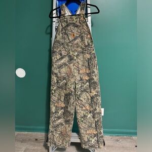 Carhartt X Mossy oak lined bibs